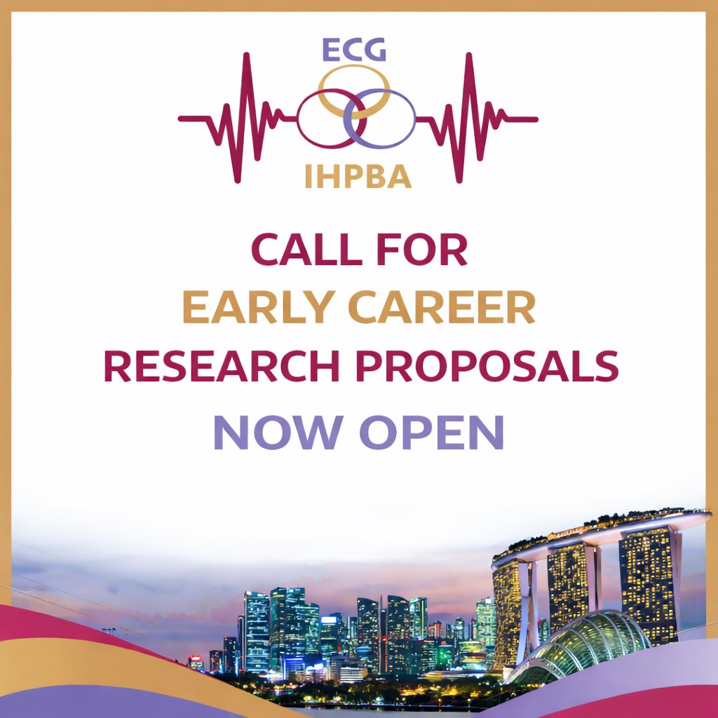 🔥🔥🔥Call for Research Proposals 🔥🔥🔥

The IHPBA Early Career Group is now accepting research proposals for the ECG Retreat at the IHPBA World Congress.

Submission Deadline: 𝟑𝟏 𝐌𝐚𝐫𝐜𝐡 𝟐𝟎𝟐𝟔

👉 For details, visit the IHPBA website here: tinyurl.com/47y5xt7k