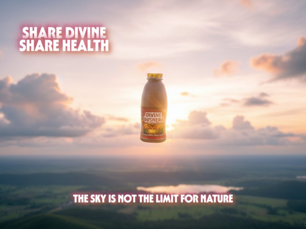 THE SKY IS NOT THE LIMIT FOR NATURE 
#DivineBushera 
#divinesmltd 
#nature 
#naturaldrink