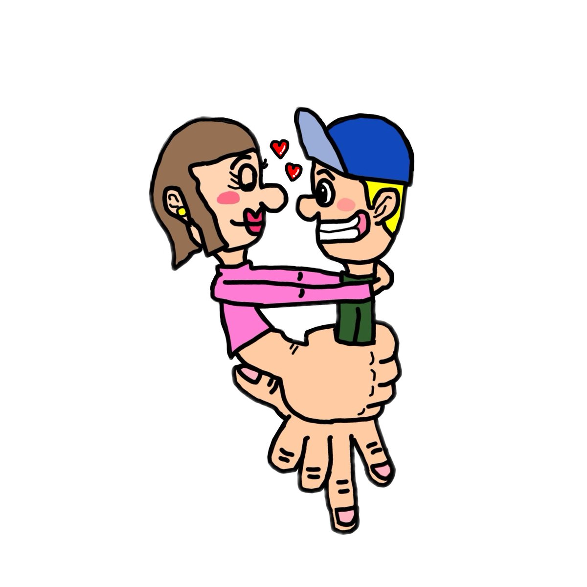kengo9090's tweet photo. 2人はカップルだったんですね〜。
#イラスト
#指で描くイラスト
#HANDMAN
#HANDWOMAN
#オチョボーイ https://t.co/wntsaDZDHJ