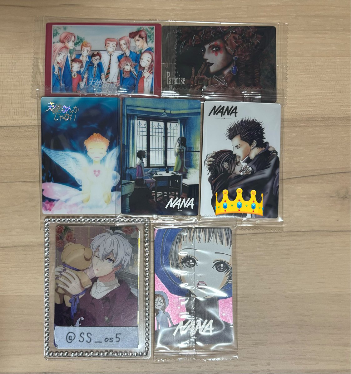 SS__os5's tweet photo. 【交換】矢沢あい　ツインウエハース　ウエハース　ご近所物語　NANA 天使なんかじゃない　paradise kiss

譲→画像
求→ご近所物語💖>💜

👑は纏めてのみ。
纏めて優先になります。
郵送交換📮
お気軽にお声掛けください。 https://t.co/gMHpEkhoFu