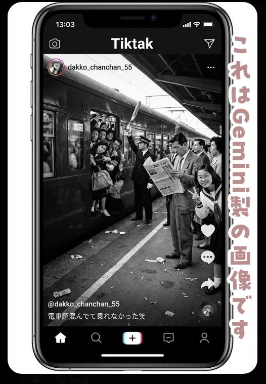 前回Geminiで電車画像作った時の履歴が謎い