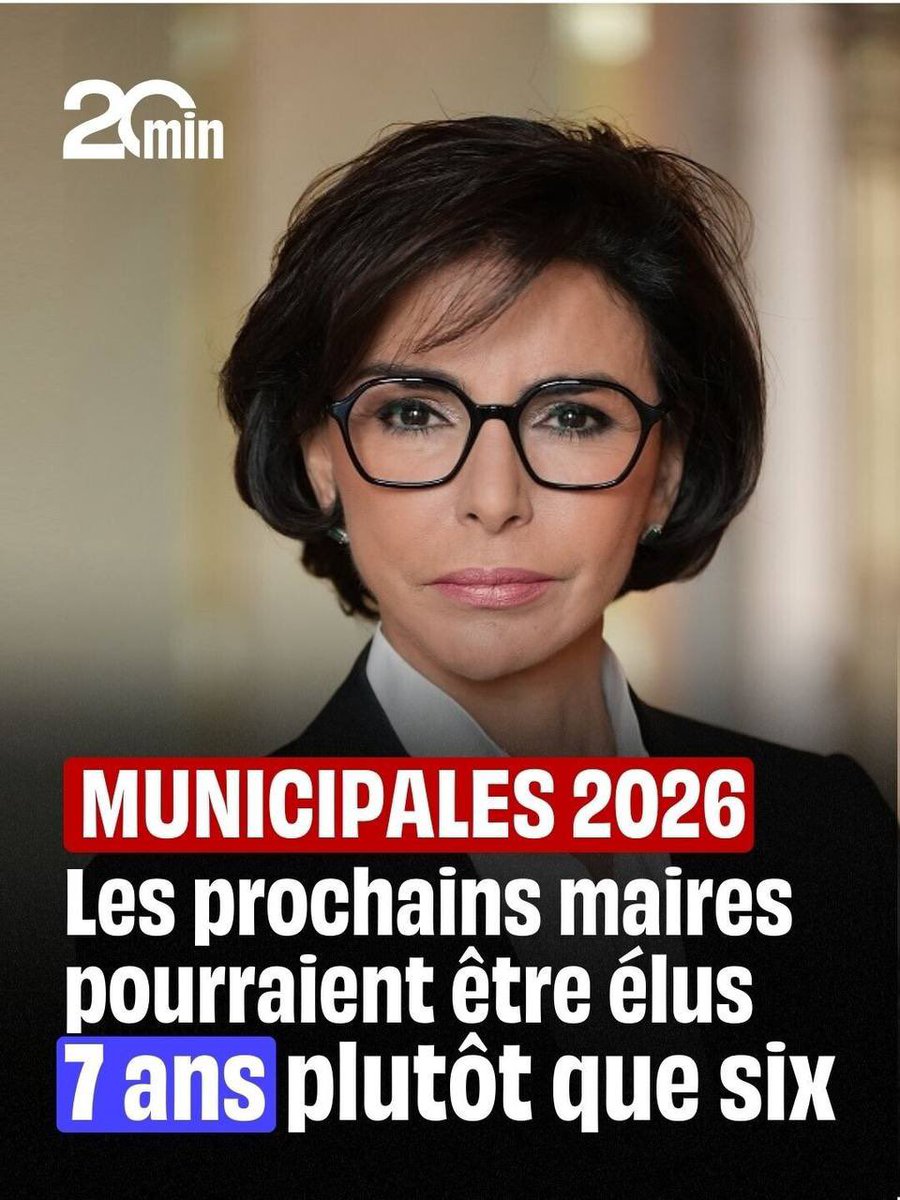 Merci au journal 20 minutes pour cette « une » prémonitoire qui anticipe que la queen <a href="/datirachida/">Rachida Dati ن</a> sera effectivement maire de Paris pour 7 ans à compter du 22 mars prochain ! Merci 🙏