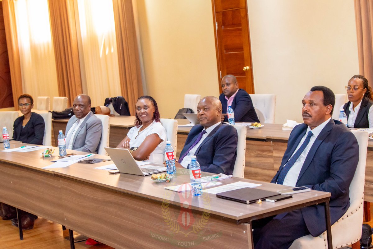 NYS_Ke's tweet photo. The Chairman NYS Council, Lt. Gen. (Rtd.) Adan Mulata, has reaffirmed the significant progress and milestones achieved within the Service, attributing these gains to effective leadership, strong teamwork, and firm institutional commitment. He called upon Council members to sustain this positive trajectory as they continue to discharge their governance and oversight responsibilities.
He made the remarks while presiding over the official opening of a week-long Council training programme in Naivasha, attended by the Commandant General National Youth Service, James K. Tembur, MBS, who reiterated the Service’s, focus on realizing its strategic vision.
The training programme is being facilitated by officials from the Kenya School of Government, led by Mr. Samuel Angote, and is aimed at enhancing leadership capacity, strengthening governance frameworks, and improving overall institutional effectiveness.
Lt.Gen. (Rtd.) Mulata further underscored the importance of flexibility and adaptability among Council members, noting that these qualities are essential in addressing emerging challenges and ensuring responsive, results-driven leadership within the Service.
𝑵𝒀𝑺-#𝑯𝒖𝒅𝒖𝒎𝒂𝑲𝒘𝒂𝑻𝒂𝒊𝒇𝒂