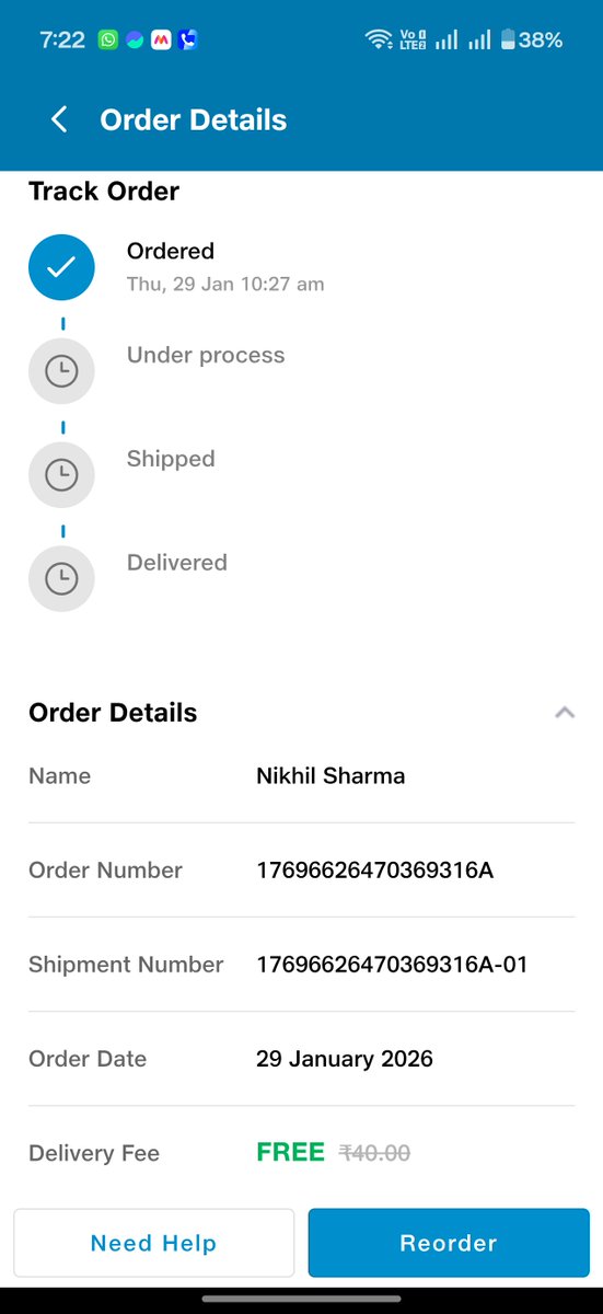 rappernick97's tweet photo. Failure 😆 back to back order cancelled lol one of order ordered on 29/1/26 show still pending lol 😆😆😆@JioMart_Support
@JioMart
#ImproveJioMart
#JioMartFail
#JioMartScam
#JioMartDisappointment
#BoycottJioMart
#JioMartProblems
#JioMartFrustration https://t.co/fqjeHVETcj