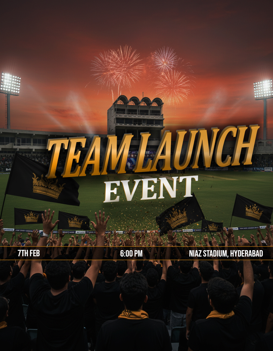 KingsmenPSL's tweet photo. Hyderabad waited 10 years for this moment. 🖤
Now, we finally have our own team in the PSL.🔥
Hyderabad walon, kaisa lag raha hai? 👇
Niaz Stadium this Saturday — aa rahe ho? 🏟️🙌
#KingsmenHyderabad #TeamLaunch #HBLPSL https://t.co/bRW7N8X9xX