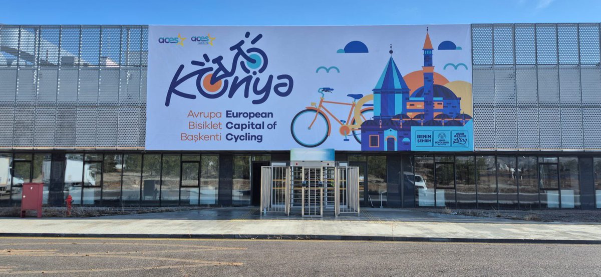 AcesEurope's tweet image. City marketing examples in Konya, European Capital of Cycing 20026. #ACES #BeActive #Konya #mobility