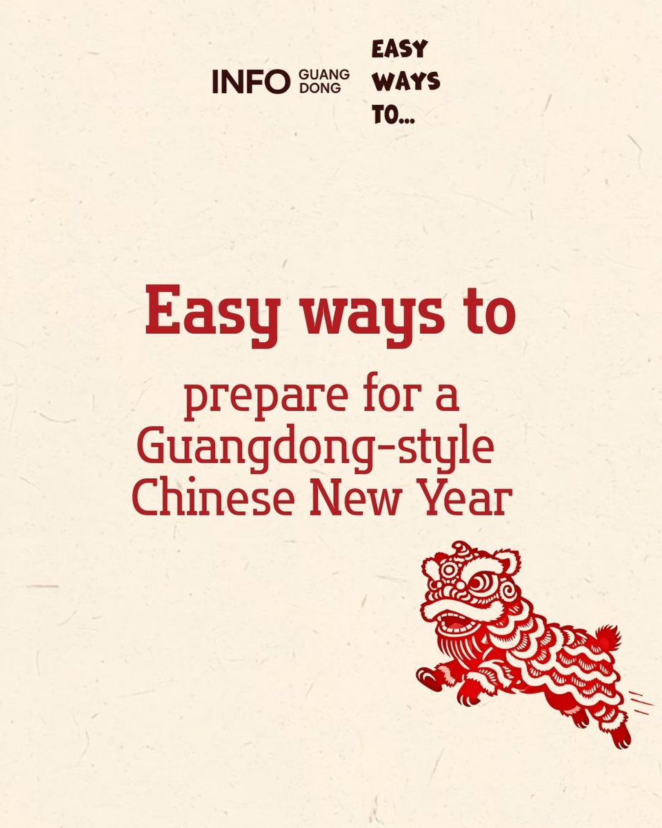 iGuangdong's tweet photo. Easy ways to prepare for a #Guangdong-style Chinese New Year!
From festive food to lucky plants, preparing for a Guangdong-style Spring Festival is all about tradition, flavor, and good wishes.
#GuangdongStyle #SpringFestivalPrep #ChineseNewYear #GuangdongGoods #FlowerFairs #NewYearTraditions #Lifehacks #Guangdong #China