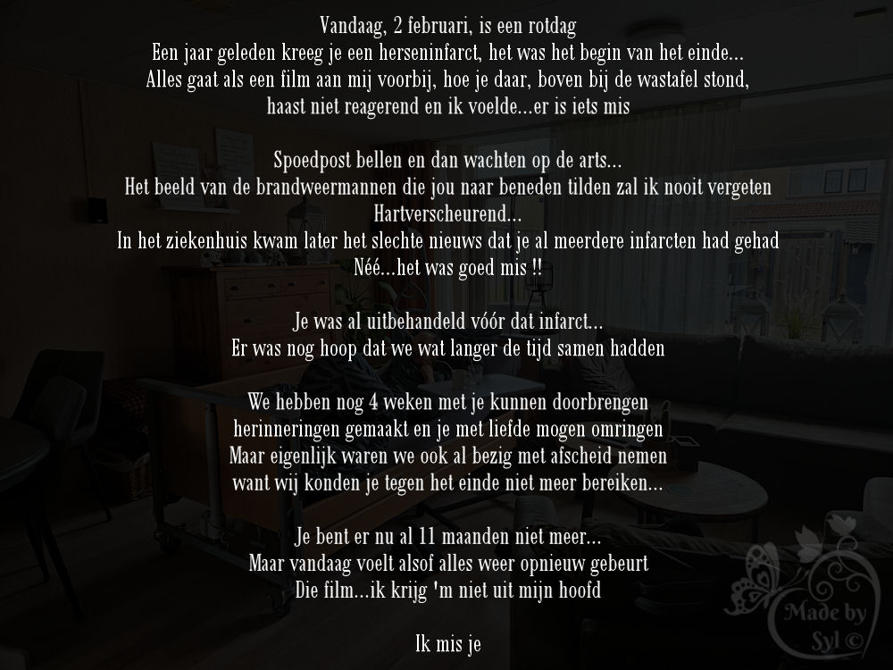 SylsLife's tweet image. Vanmorgen gewerkt, weer thuis kan ik alleen maar huilen...
💔
#rouw om #mijnlief