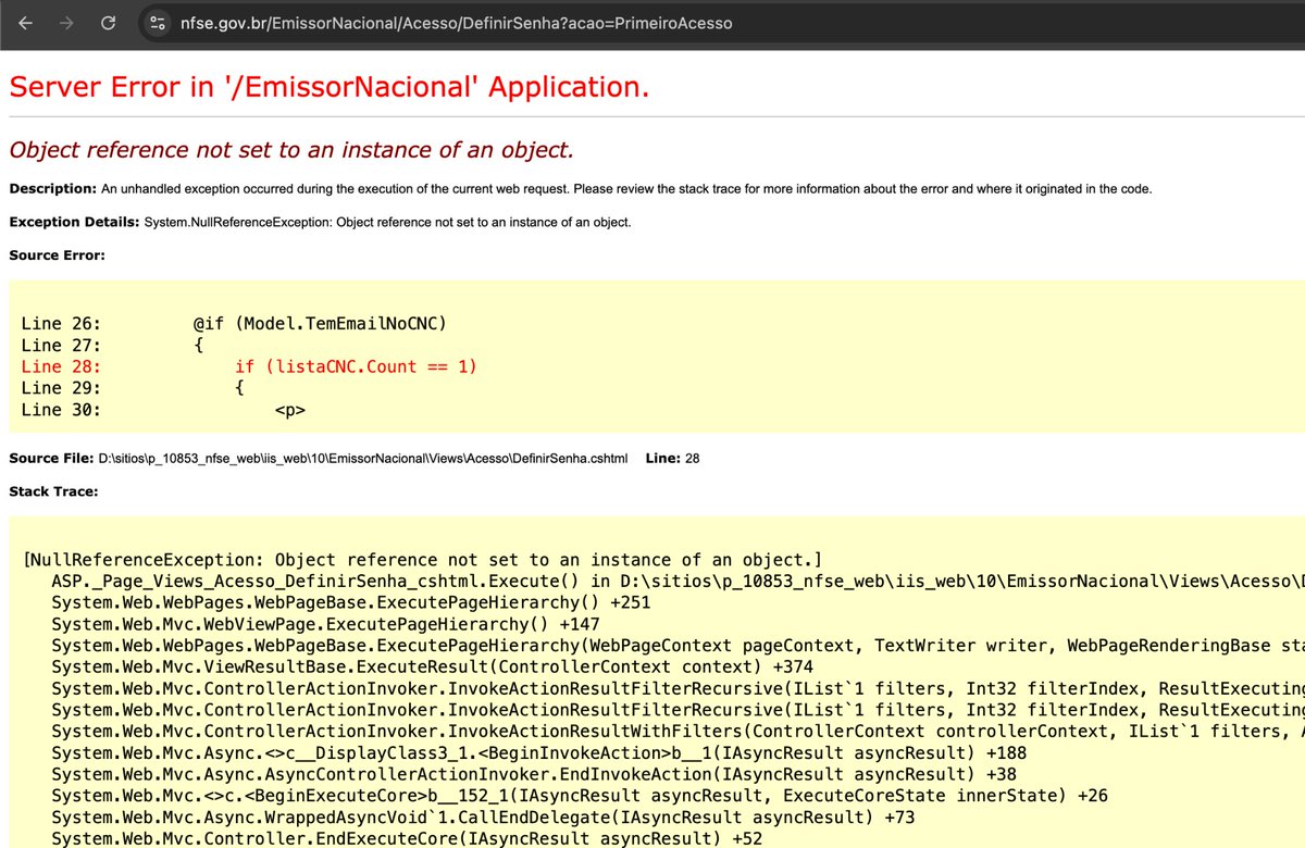 Colocaram <a href="/devscansados/">Estamos tds cansados(as)</a> para desenvolver logo a definição de senha no primeiro acesso.