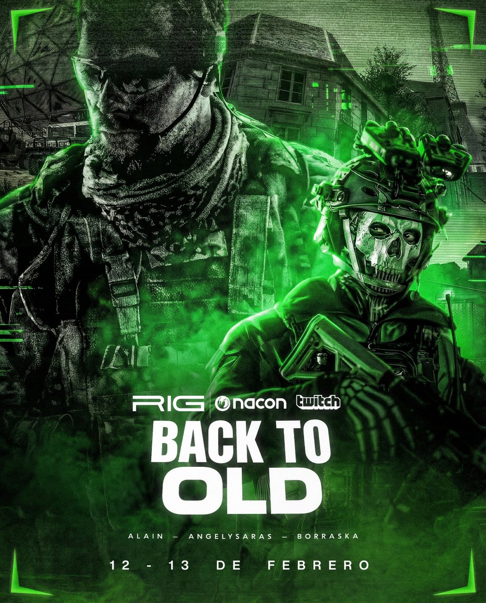 Es momento de volver a la era dorada de Call of Duty🪙

Back To Old🪖

Un torneo de Modern Warfare 3 donde 40 streamers👥 en 8 equipos se medirán para ver quién es el mejor.

¿Quién NO puede faltar? Os leo👀