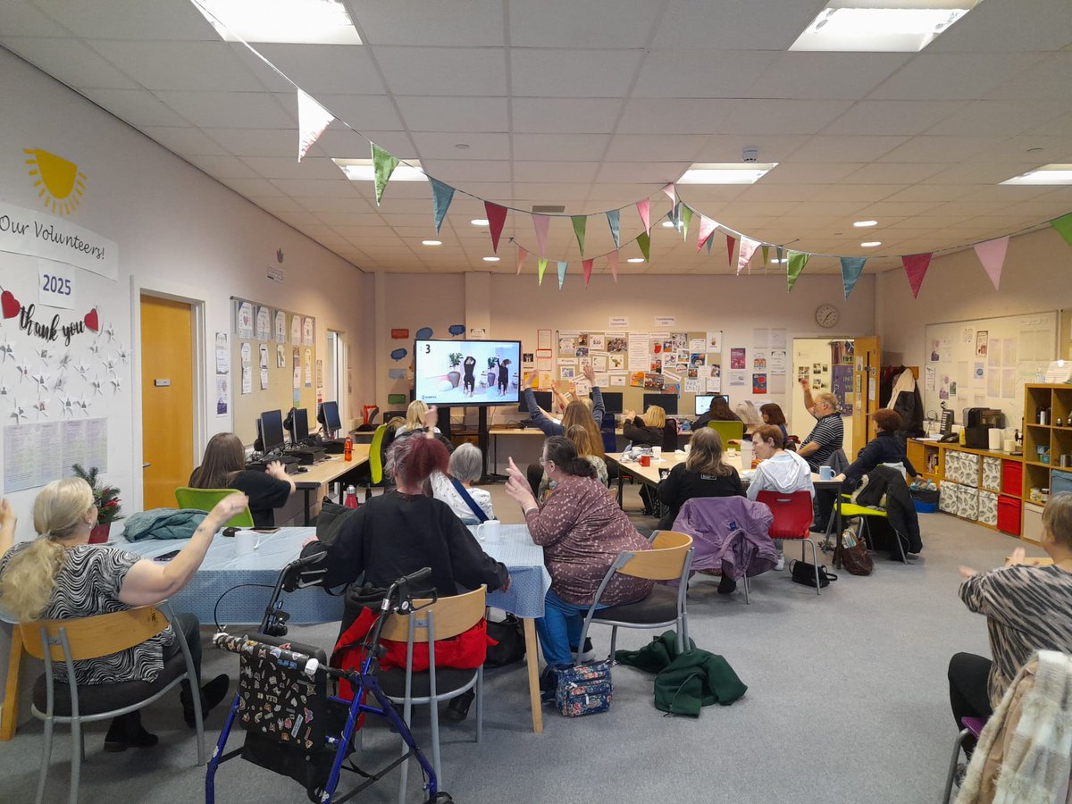 Inspiring_Comms's tweet photo. 🎸🤘 We had so much fun at HEAL today with a rock &amp; roll seated workout! Great music, great energy, big smiles 😄🪑
Next week ➡️ Chair Zumba 💃
🗓 Monday | ⏰ 1:30pm
🙌 All welcome!
#HEAL #SeatedWorkout #ChairZumba #MoveToMusic https://t.co/lh0aj5T04D