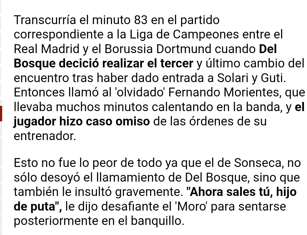 El problema de Morientes es que no le gusta Vinicius. Y le va dando lecciones de comportamiento cuando él es el primero que tendría que estar calladito.