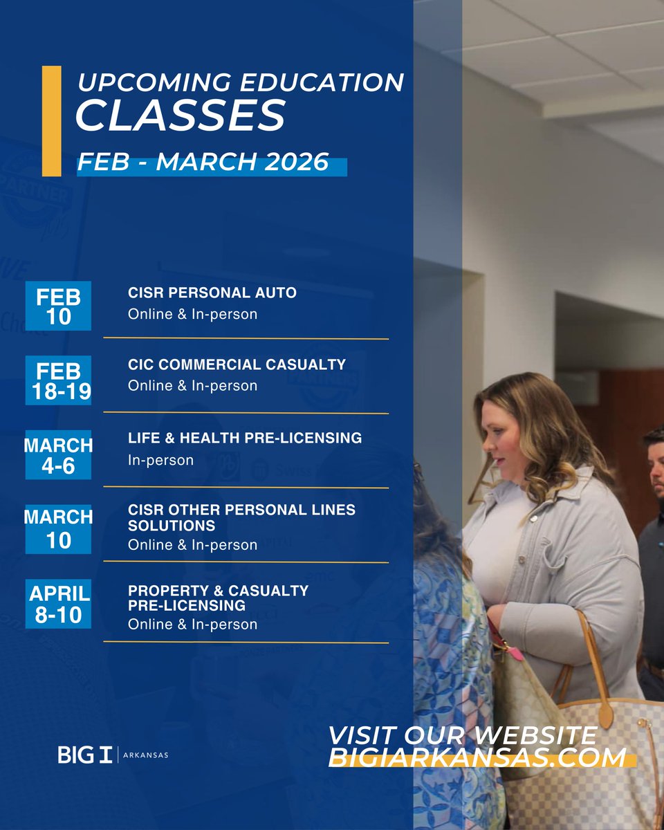 💙 February is all about building momentum.

Keep growing with our upcoming February–March classes—designed to help you strengthen your skills, gain confidence, and stay sharp in your career. 
 
 📲 Register now at:  bit.ly/49odG0l