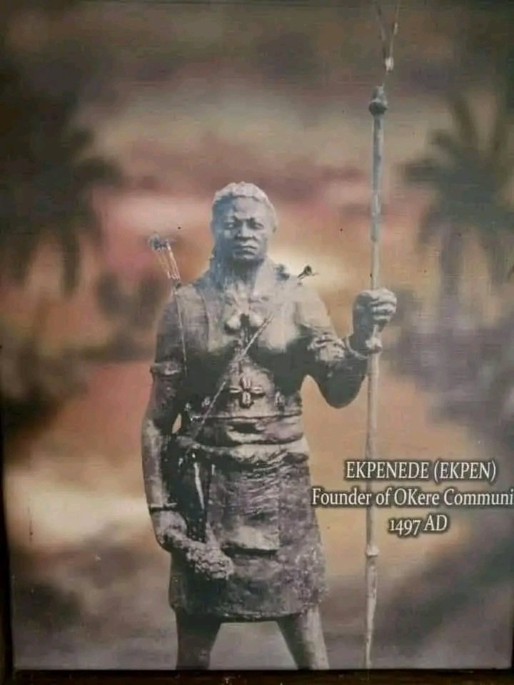 Iyase Ekpenede, the Benin General responsible for defining the border between the Benin Empire and the Oyo Empire at Otun Ekiti. Four hundred years ago, Ekpenede held the title of Iyase of Benin.