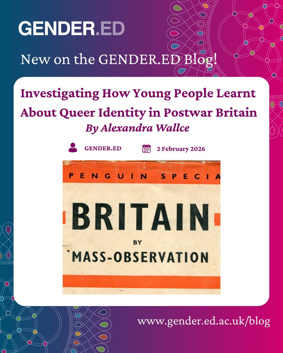 GENDER.ED @ University of Edinburgh tweet media