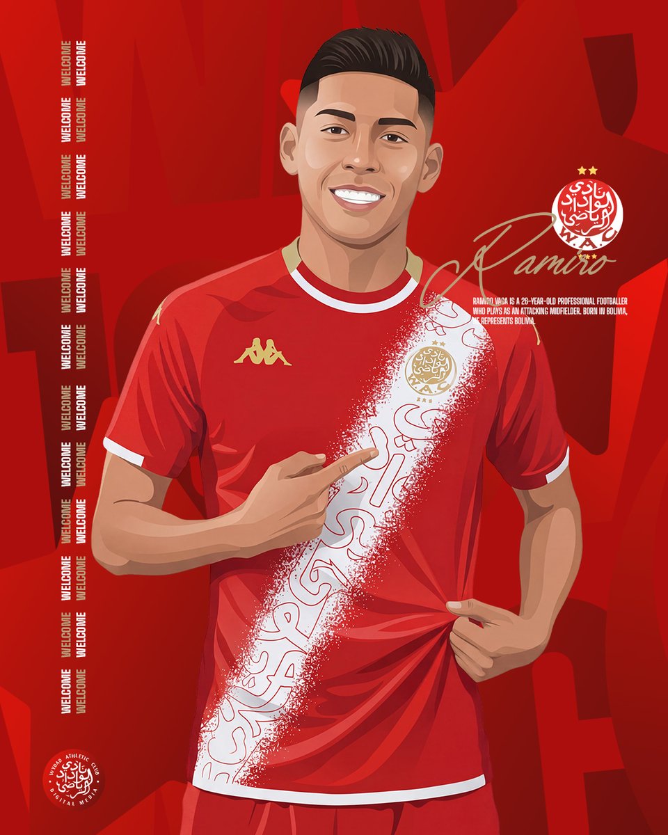 𝐑𝐚𝐦𝐢𝐫𝐨 𝐕𝐚𝐜𝐚 | Bienvenido a la gran familia Wydad ❤️🇧🇴

#DimaWydad