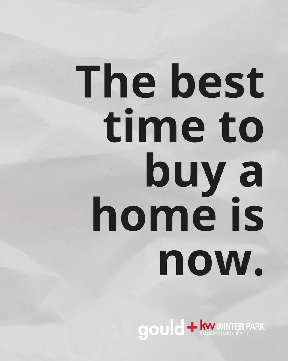 📌 The best time to buy a home is always now.

 #GouldPlusTeam #TakeAction #HomeGoals #OrlandoRealEstate