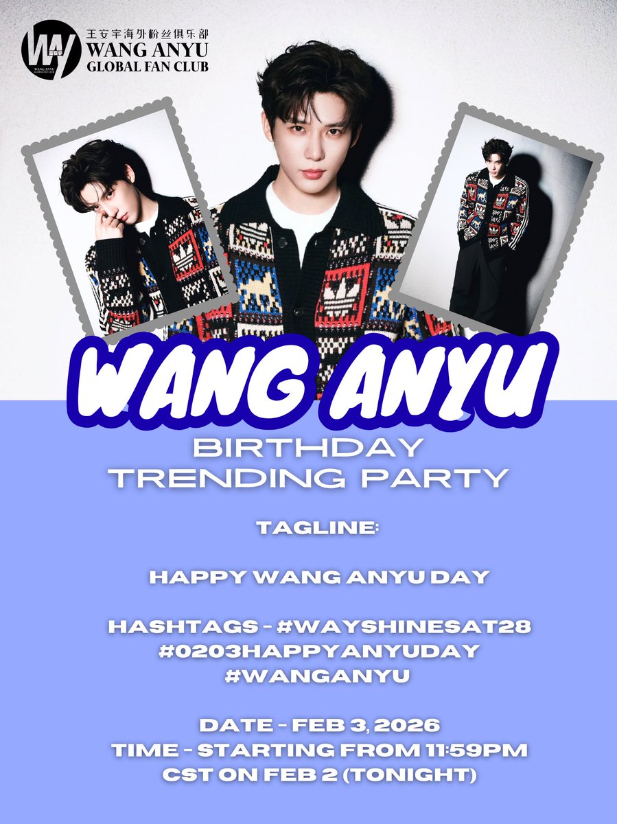 Wang Anyu Global Fan Club tweet media