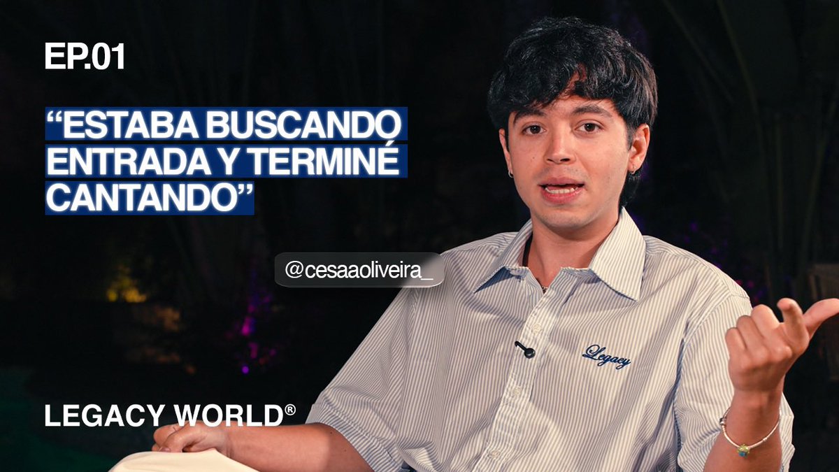 legacyworld__'s tweet photo. 🎙️De influencer a cantante, con César Oliveira | LEGACY PODCAST EP.01

Descubrimos cómo una broma se transformó en un éxito, llevándolos a colaborar con artistas como Noriel y Neutro Shorty. Anécdotas inéditas: cantar en el Poliedro de Caracas hasta conocer a Ronald Acuña Jr. https://t.co/UMbp9FQdh8