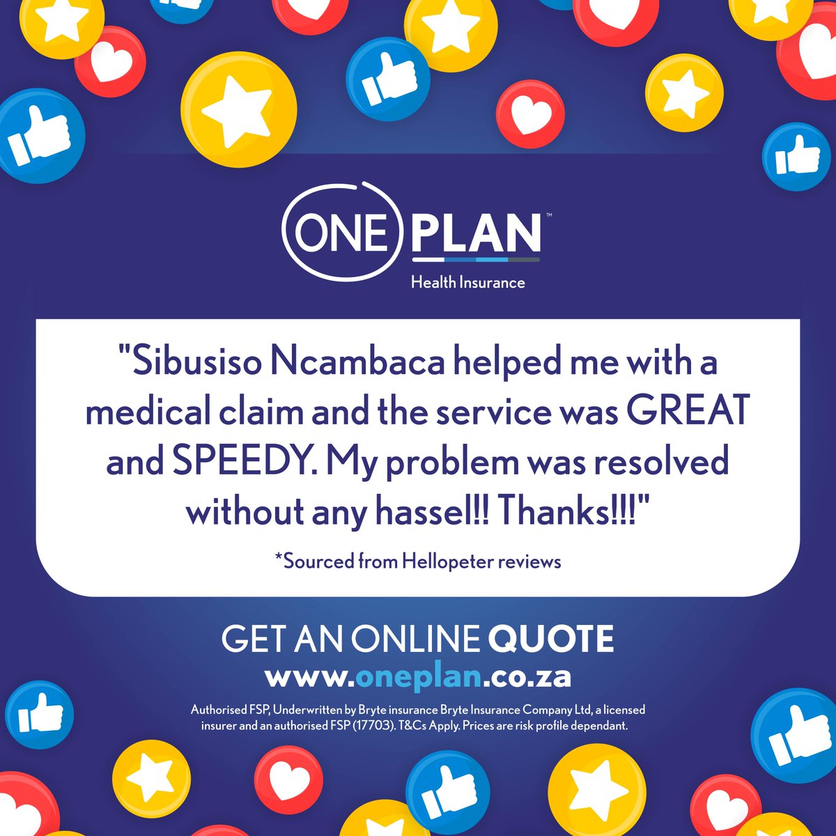 Oneplan Health Insurance tweet media