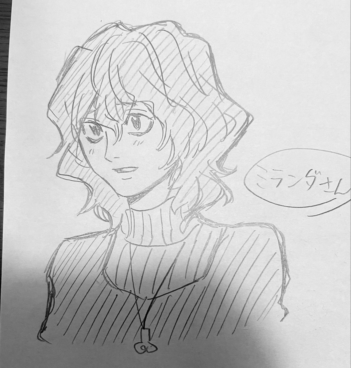 ディーグレ縛りのシャーペン落書きです 