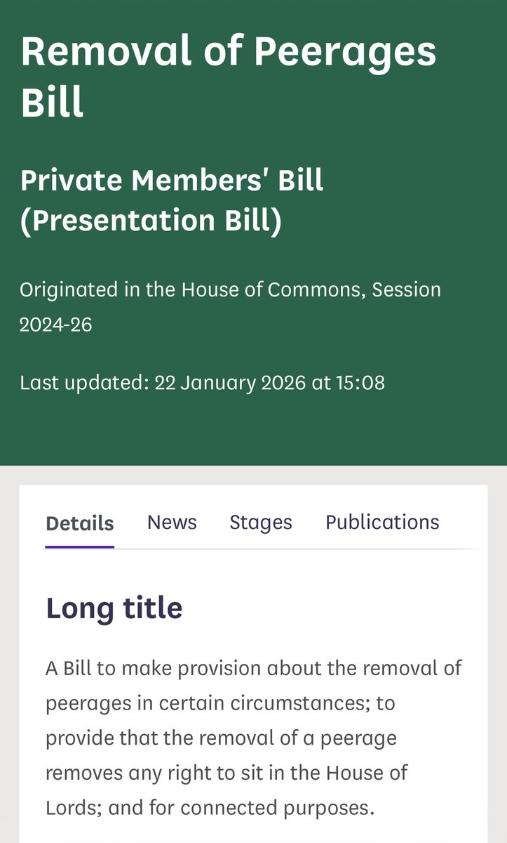 KirstySNP's tweet image. My bill to remove peerages is just waiting for debating time. I will happily bring it forward this week if Labour agree to make time for it. Fancy it @UKLabour ?