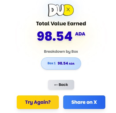 thechosendux's tweet image. How to win a $DUX Luck Box - Season 2: 

1⃣ LIKE AND RETWEET (THIS POST)
2⃣ TAG 2 FRIENDS (MUST ACTUALLY LIKE THEM)
3⃣ POST CARDANO WALLET (BONUS FOR @ADAHANDLE)

GOOD LUCK!