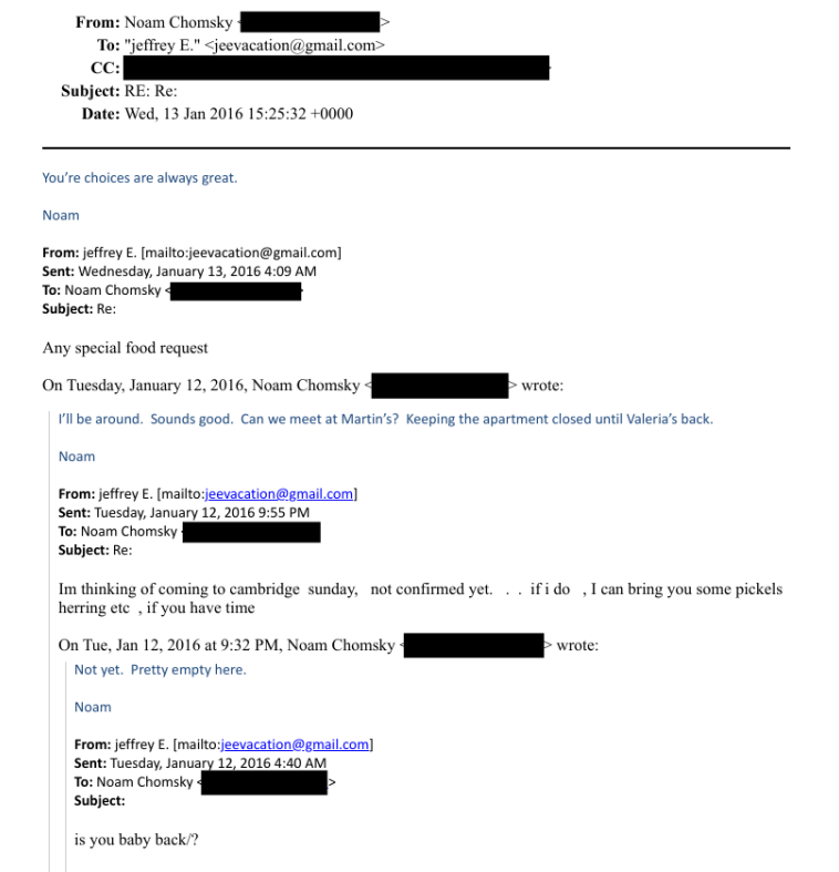 rdpse's tweet photo. @KlonnyPin_Gosch Look at this interaction between Chomsky and Epstein. https://t.co/zXYMKfvLEe