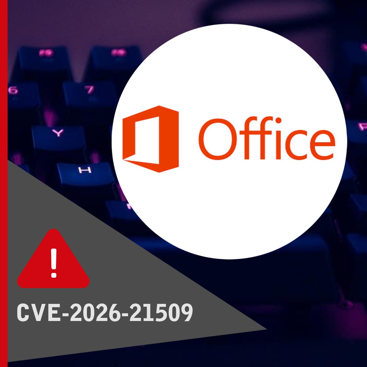 ‼️Augsta riska MS Office ievainojamība (CVE-2026-21509) ļauj uzbrucējam Microsoft 365 un Office programmās izpildīt uzbrucēja kodu bez lietotāja apstiprinājuma. Aicinām uzstādīt atjauninājumus vai sekot ražotāja norādēm! Vairāk: cert.lv/lv/2026/02/aug…