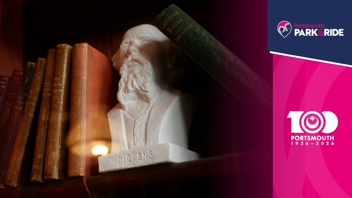 📖 Celebrate Charles Dickens’ 214th Birthday on 7 Feb! Coming from outside or north of the city? Hop on Portsmouth Park &amp; Ride and join the festivities at his birthplace museum. It's just 2 stops away! Day tickets are £5 for up to 5 people. 👉Learn more: bit.ly/46rU2iv