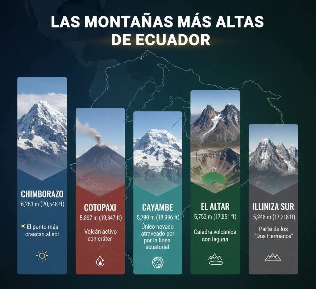 ¿Haz coronado alguno de éstos volcanes ecuatorianos?