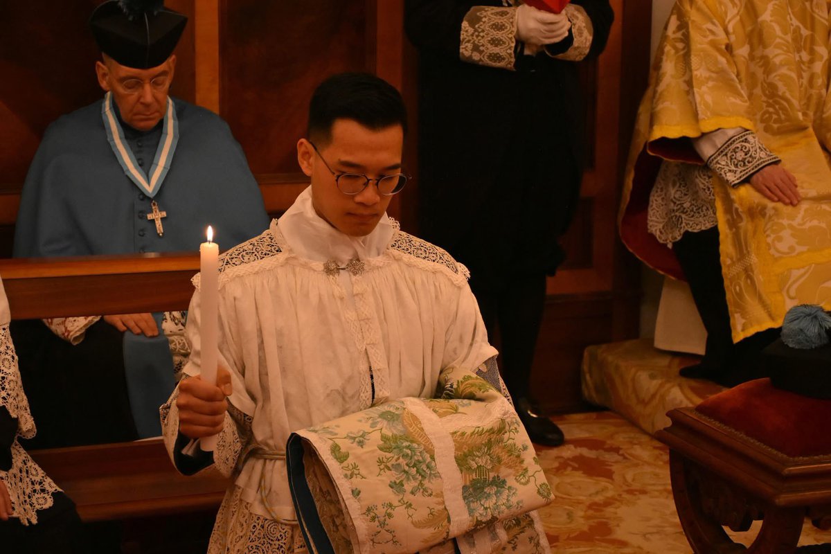 ICKSP's tweet photo. Deo gratias! Ordination of a new American deacon on the feast of Saint Francis de Sales at our seminary by His Eminence Cardinal Burke. https://t.co/KVKGP0K0vM