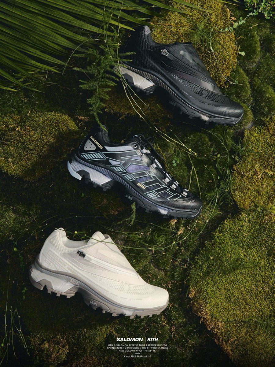 Kith x Salomon『XT-4K & XT-VYGR 2』2026年春の新作が2月6日（金