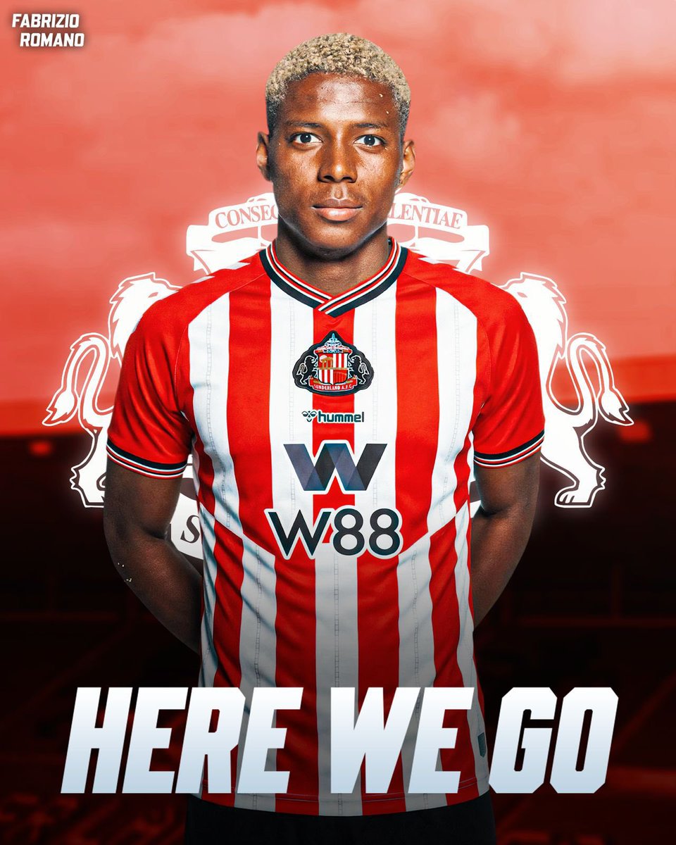 FabrizioRomano's tweet image. 🚨🔴⚪️ EXCLUSIVE: Nilson Angulo to Sunderland, here we go! Deal agreed now with Anderlecht.

Surprise move agreed by #SAFC and medical ongoing now. 🧨🐈‍⬛

22 year old Ecuadorian winger joins to replace Simon Adingra on his way to AS Monaco. 🇪🇨