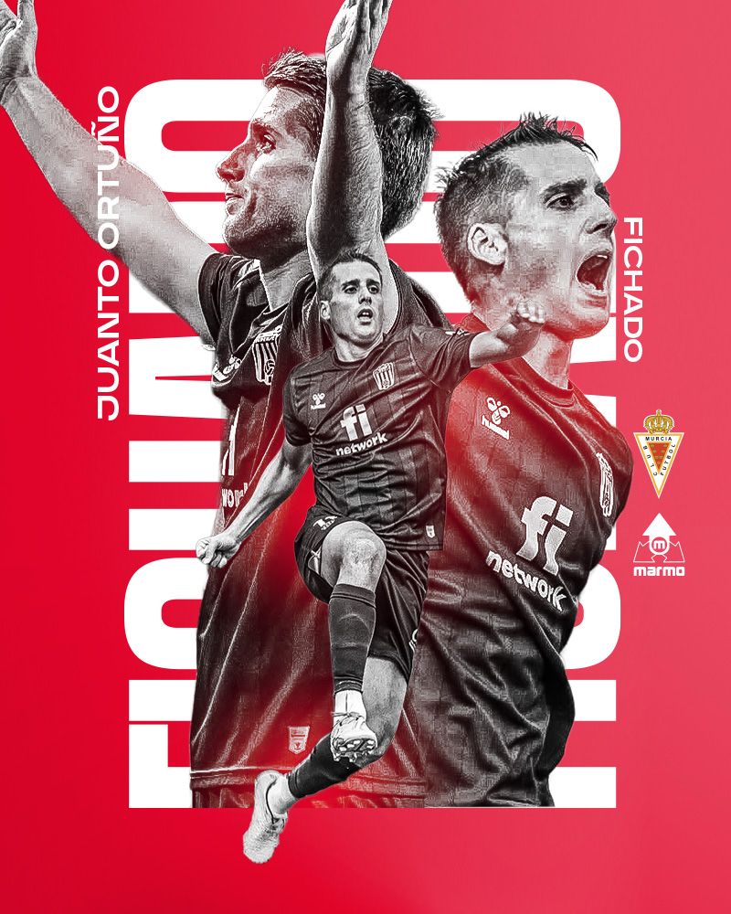 𝐅𝐈𝐂𝐇𝐀𝐉𝐄 | 💥 Juanto Ortuño, artillería para la delantera del Real Murcia C.F.

🔗 realmurcia.es/juanto-ortuno-…

👋 ¡Bienvenido, Juanto!