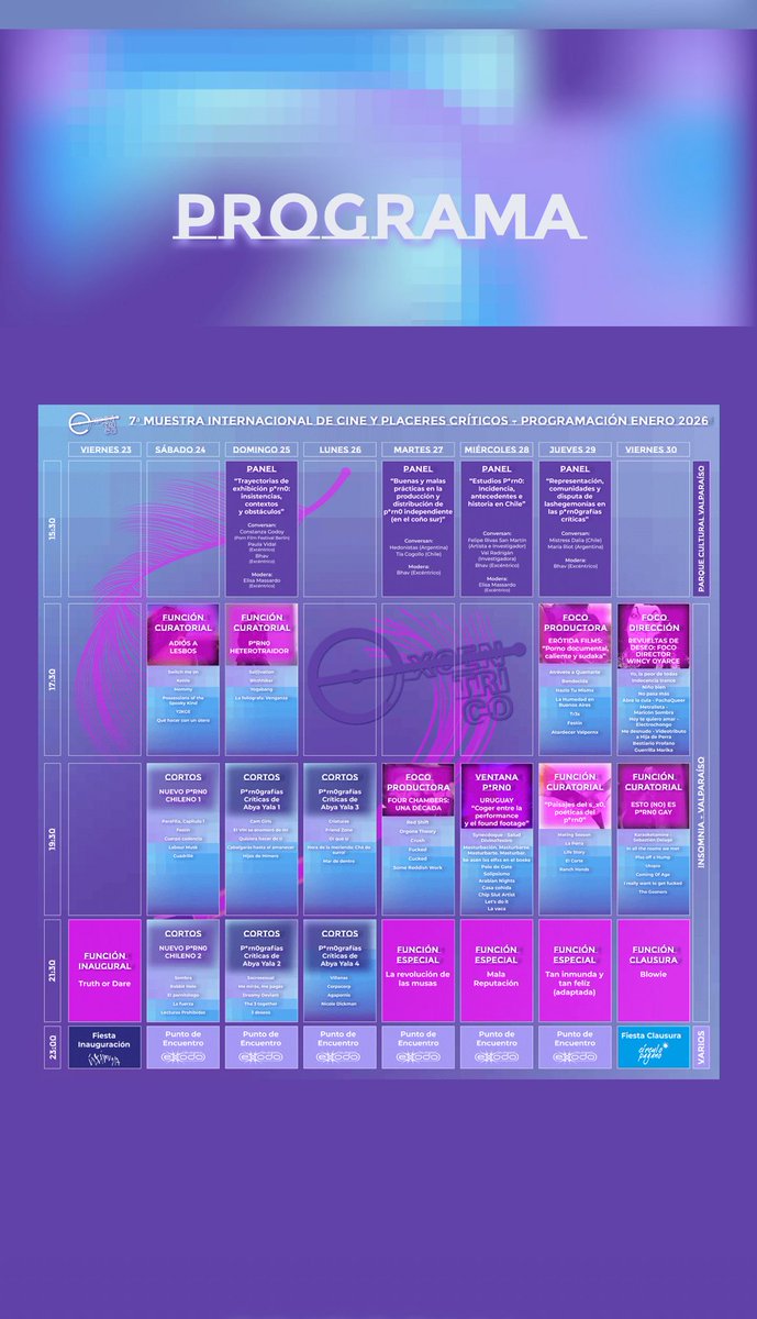 Que significa este programa financido con plata de todos los chilenos???
👇
excentricofest.com/programa-2026/ 
Esto seguirá igual con ?
👇
 <a href="/Panchoundurraga/">Francisco Undurraga</a>
😡
 <a href="/SchubertRubio/">Stephan Schubert Diputado 👍🇨🇱</a> 
<a href="/Jou_Kaiser/">Johannes Kaiser. Diputado por el distrito 10</a> 
<a href="/vanessakaiser22/">Vanessa Kaiser Barents</a> 
<a href="/tere_marinovic/">Tere Marinovic Vial</a> 
<a href="/TERE_LAprofe73/">PROFETERE</a> 
<a href="/anajuanadearco/">🇨🇱 anajuanadearco 🇨🇱</a>