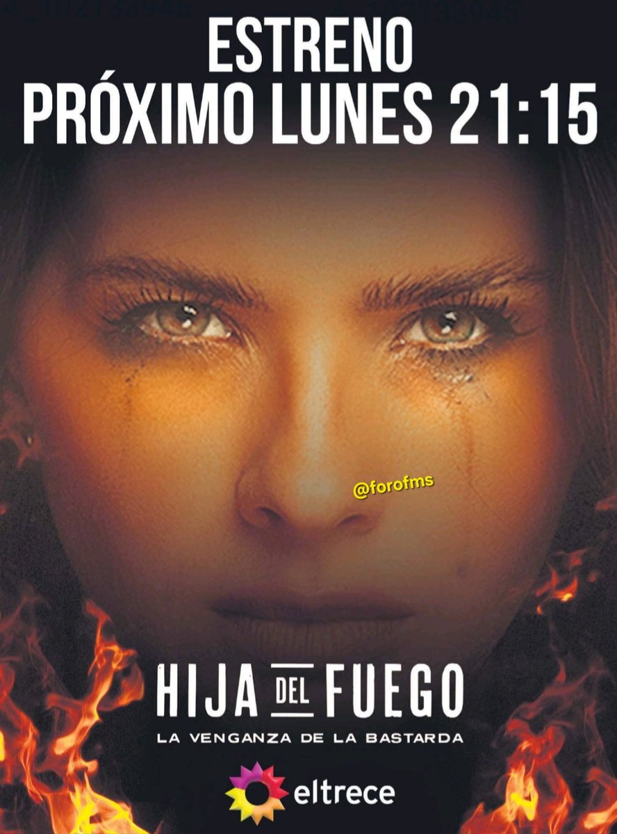 TENDENCIASok's tweet photo. #HijaDelFuego Con la China Suárez                 Hoy 21:15 hs por el Trece 

Todo el mundo a verla. 

#LaHijaDelFuego
@chinasuarez https://t.co/HWNsNByLSy