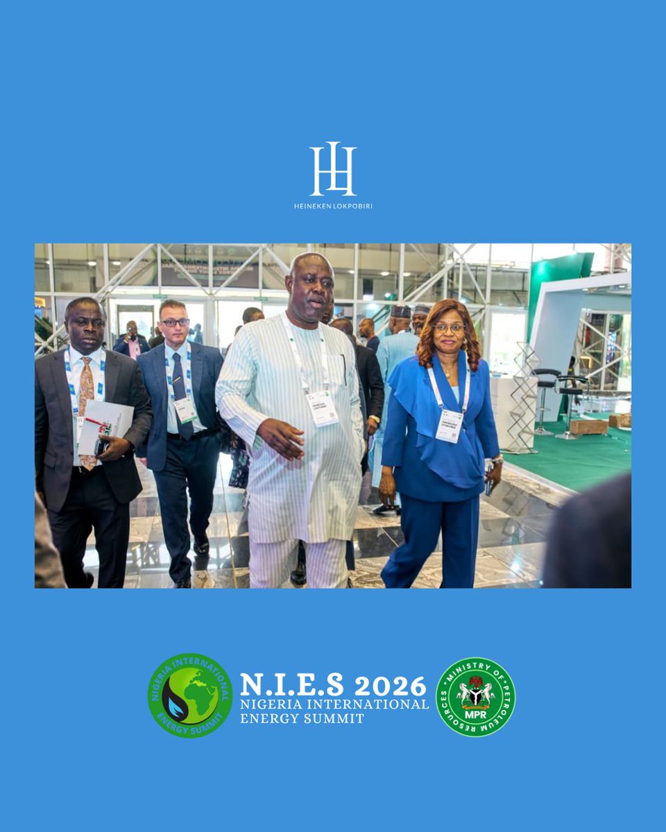 senlokpobiri's tweet photo. PHOTO NEWS:

Sen. Heineken Lokpobiri on arrival at the Bola Ahmed Tinubu International Conference Center (BATICC), Abuja, for the #NIES2026 official pre-conference opening ceremony. #NigeriaEnergySummit https://t.co/CW4dF5yo9a