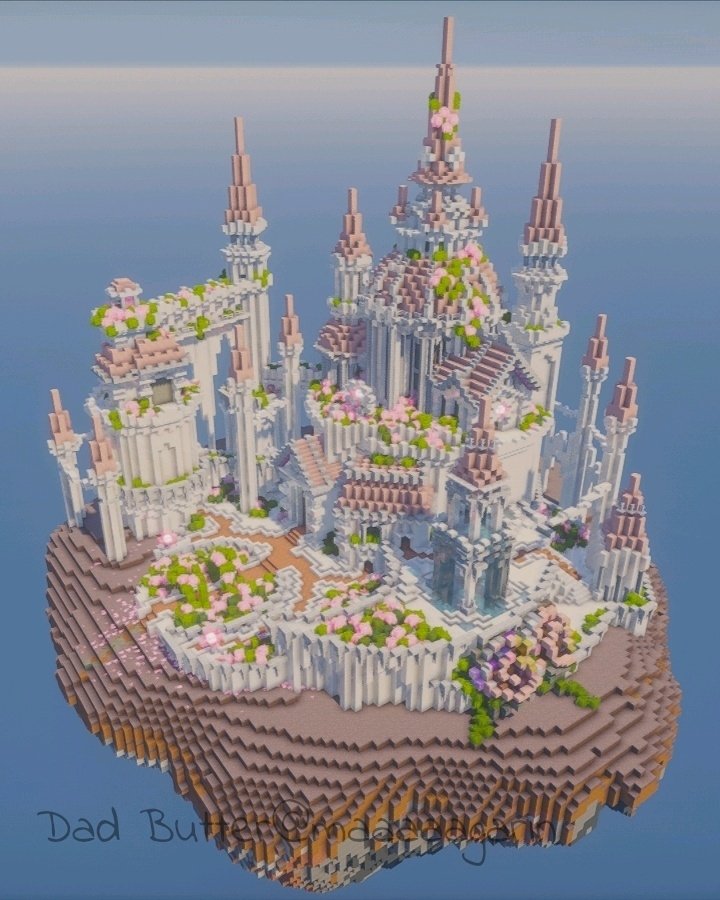 水と花のお城

#Minecraftbuilds 
#なり鯖
#城クラ2026