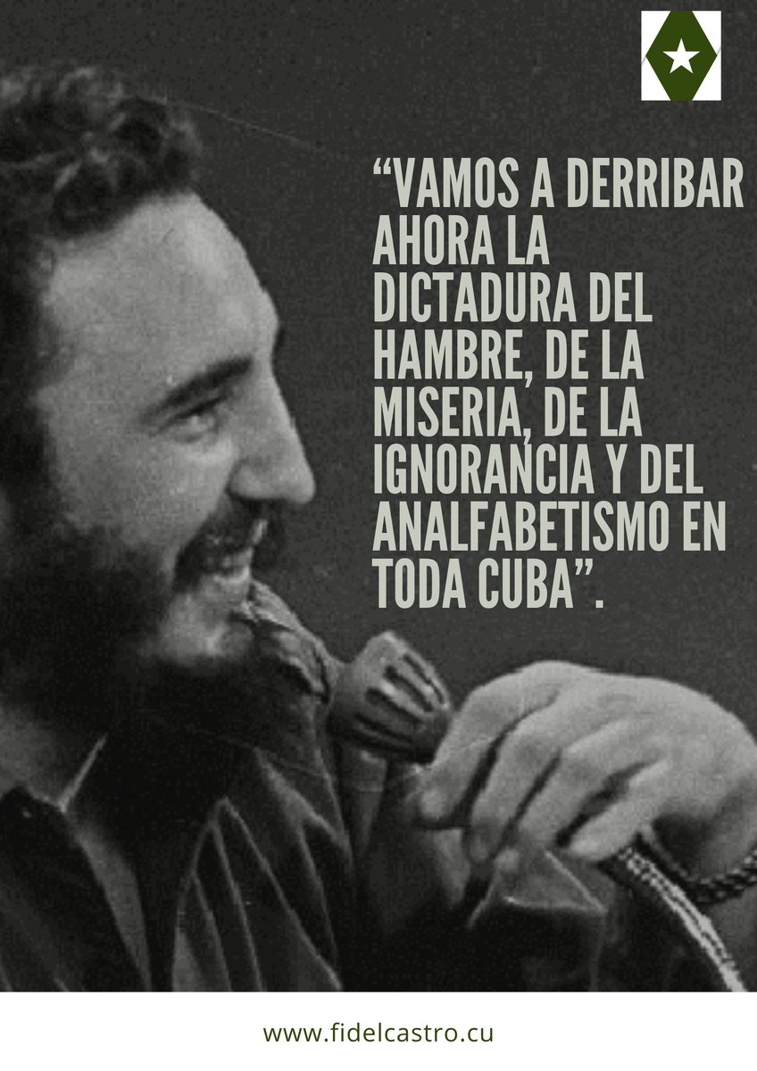 📅2 de febrero de 1959 🎙️#FidelCastro:  “Vamos a derribar ahora la dictadura del hambre, de la miseria, de la ignorancia y del analfabetismo en toda Cuba”.

fidelcastro.cu
#100AñosConFidel #Cuba #Revolución #FidelCastro #SomosCuba #SomosContinuidad #RevoluciónCubana