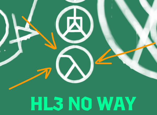 There is a symbol resembling the Half Life logo in the graffiti on the #deadlock map. HL3 is real!!?!?!