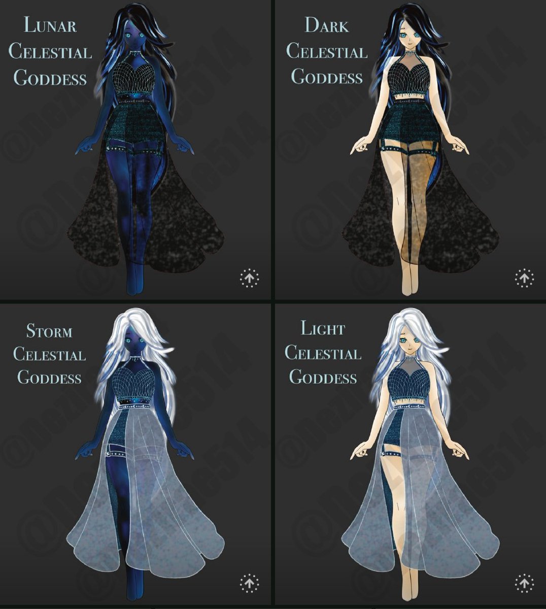dezzy514's tweet photo. ✨ Character Design Adopt ✨

☄️Celestial Goddess☄️
4 designs | 2 outfit colors | 4 body bases
PSD included

Available on KoFi / Can add 2 VGen
Discounted: $150 from $200

Usage:
Personally, VTuber/PNGTuber models, ref for assets/models

🔗 Available in bio &amp; my 📌 post comment https://t.co/jdD9R7LCaK