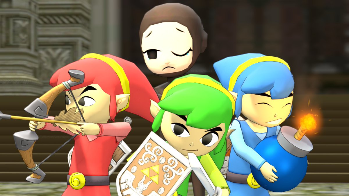 RoaxesChao's tweet photo. Thumbnail for new Triforce heroes playthrough found here!:
https://t.co/XbLOOVeX0c
- - - -
#link #toonlink #styla #princessstyla #triforceheroes #zelda #legendofzelda #SFM #tloz https://t.co/aSoY7KZyyj