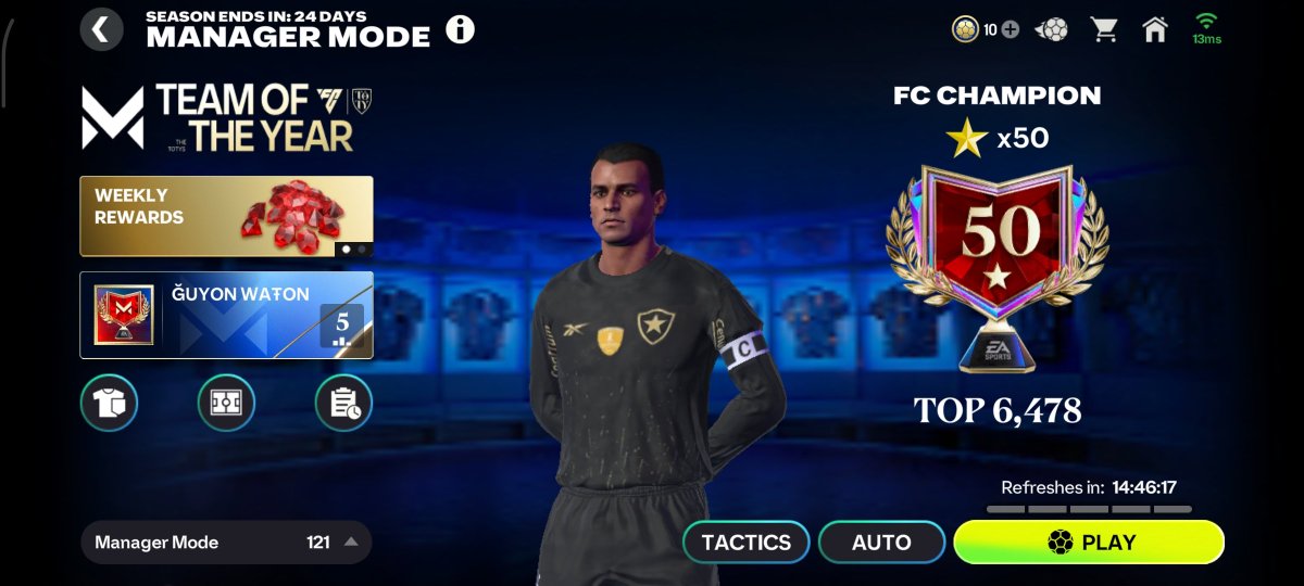 denmas_putra1's tweet photo. ‼️MANAGER MODE TACTICS ‼️
Formation: 4-2-2-2; 4-2-1-3; 4-1-2-1-2
NOTE❗
To get the best result:
•upgrade your players to the max rank (🟠) & training level (30).
•must be have 5/5 Weak Foot Players (CAM & ST)
#FCMobile #FCmobile26 #ManagerMode #ManagerModeTactics https://t.co/ZH3Cnez2aq