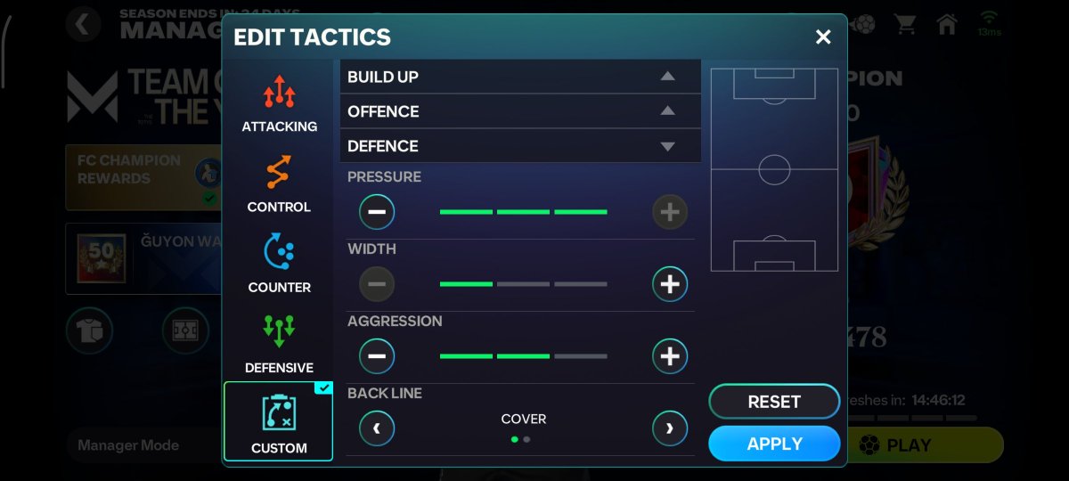 denmas_putra1's tweet photo. ‼️MANAGER MODE TACTICS ‼️
Formation: 4-2-2-2; 4-2-1-3; 4-1-2-1-2
NOTE❗
To get the best result:
•upgrade your players to the max rank (🟠) & training level (30).
•must be have 5/5 Weak Foot Players (CAM & ST)
#FCMobile #FCmobile26 #ManagerMode #ManagerModeTactics https://t.co/ZH3Cnez2aq