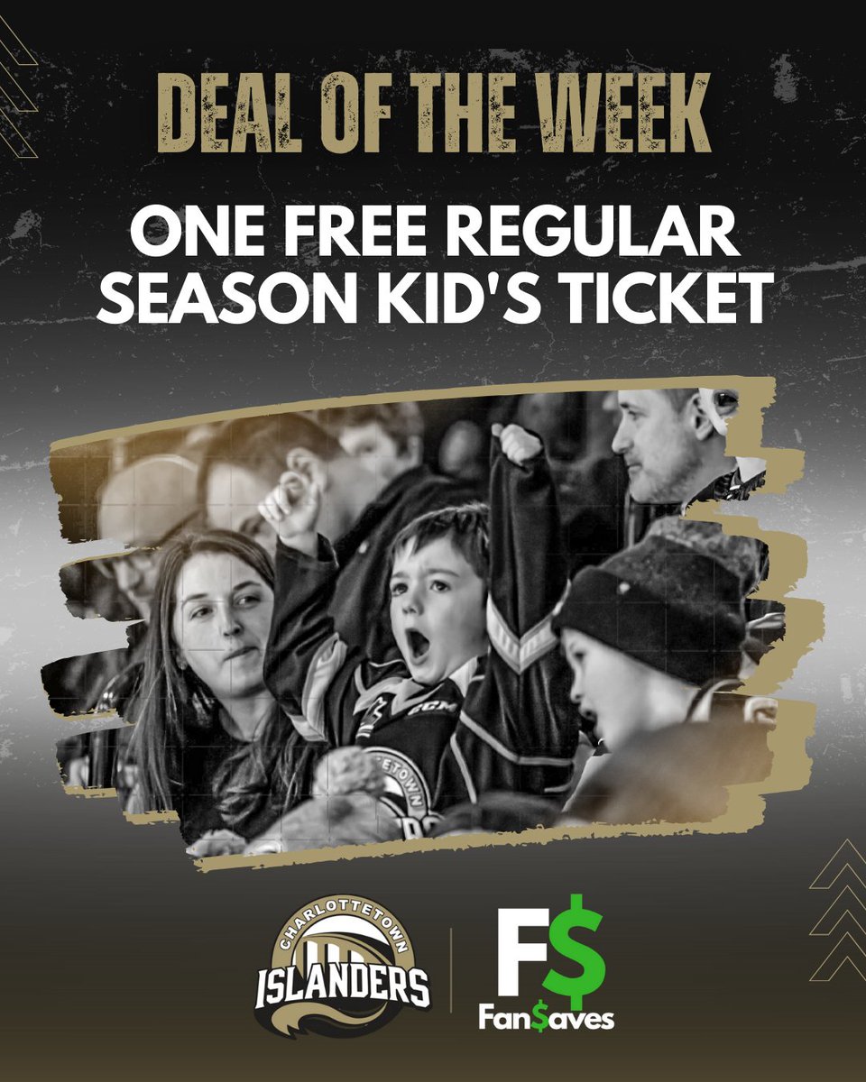 IslandersHKY's tweet photo. Got a young Isles fan at home? We’ve got you covered!

This week’s @fan_saves Deal of the Week = ONE FREE regular season kid’s ticket! 🎟️ https://t.co/u1OcDnlbM4

Download the FanSaves app, follow the Islanders, and start unlocking exclusive deals instantly. https://t.co/dXK8b15Bcz