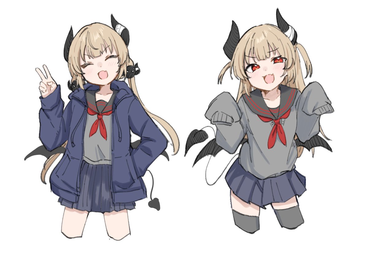 「前描いてたデビを練習がてら塗ってみた」|生しらす丼のカイトのイラスト