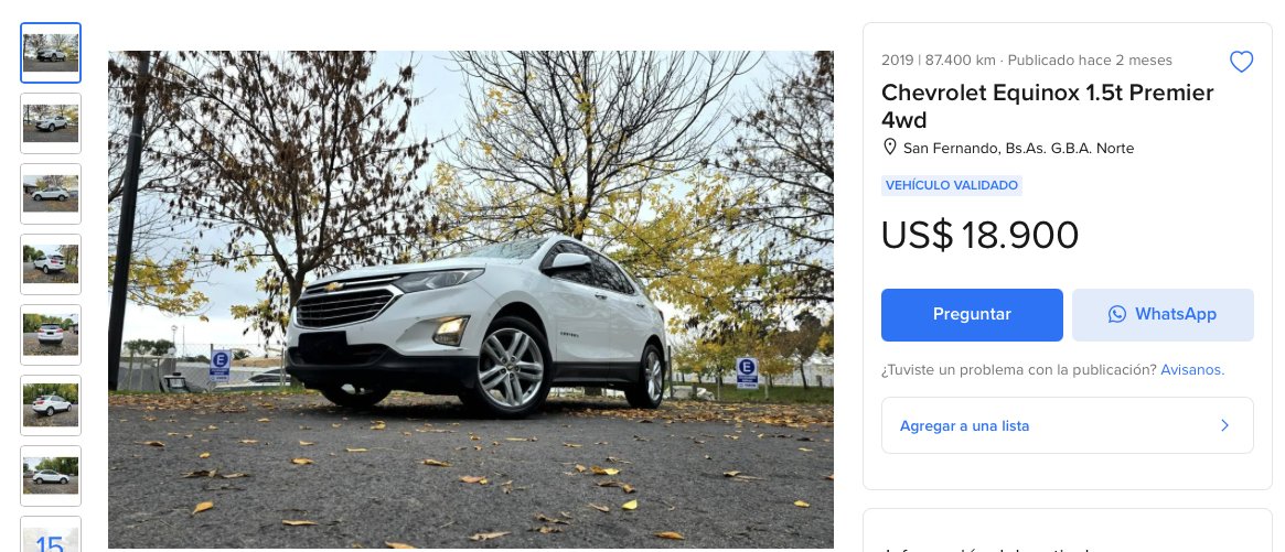 nicolaskeini's tweet photo. Que poca bola se les da a las Equinox. Dentro de poco van a estar más baratas que un Cruze de igual km y año. https://t.co/bk08n6musN