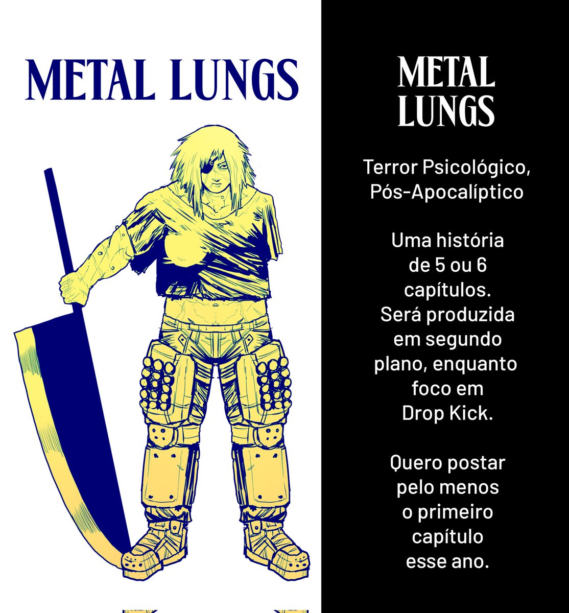 BallisticSnail's tweet image. Um grupo de sobreviventes e super soldados buscam abrigo enquanto criaturas de metal extinguem a humanidade.