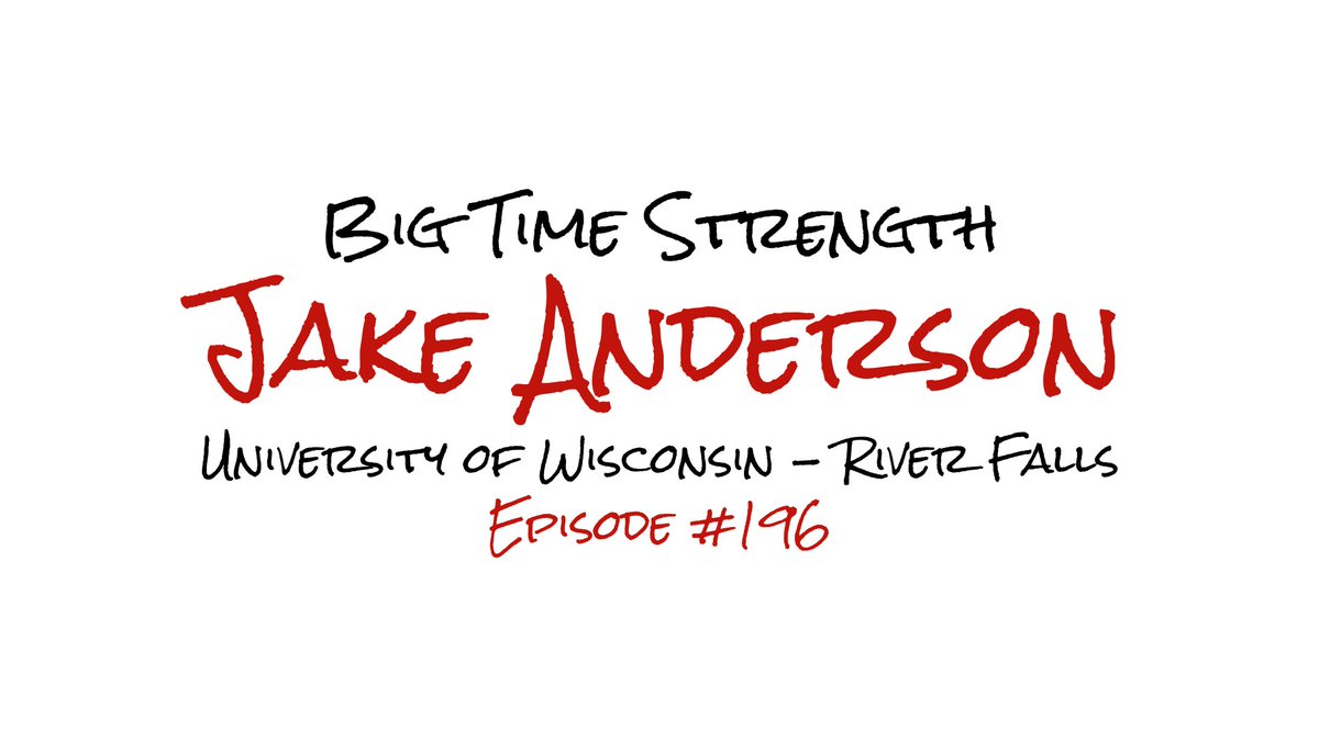 BigTimeStrength's tweet photo. Thankful for Coach Jake Anderson and all he does for his athletes and this profession.

I first me Coach Anderson 16 years ago and was blown away by his passion and execution.

I hope you all enjoy the episode! 🎧 https://t.co/pTBAycdACN